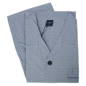 Robson Pyjama Knoop | Indigo Stip