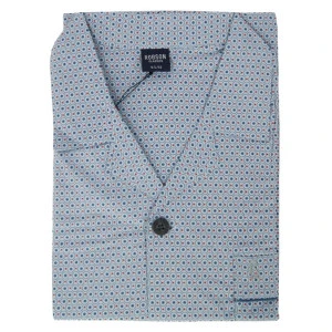 Robson Pyjama Jasje Poplin | Indigo Stip