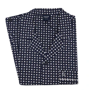 Robson Pyjama Knoop | Print Marine