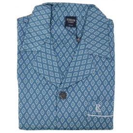 Robson Pyjama Jasje Flanel | Geel Gestipt
