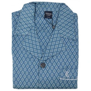 Robson Pyjama Jasje Flanel | Geel Gestipt