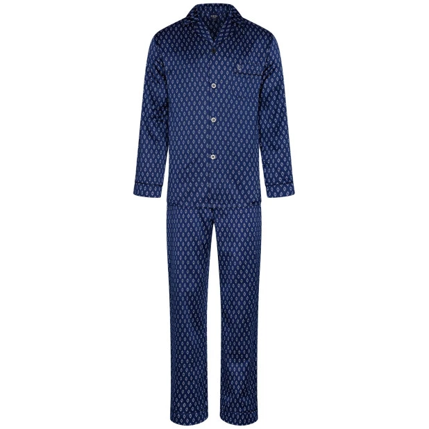 Robson Pyjama Satijn | Blauw