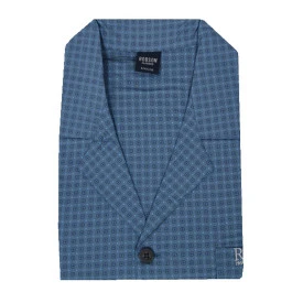 Robson Pyjama Jasje Poplin | Indigo Print