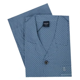 Robson Pyjama Knoop | Lichtblauw Geprint