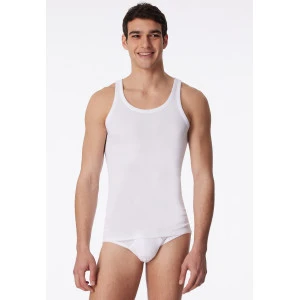 Schiesser hemd met fijne rib (2 pack) | Wit