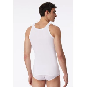 Schiesser hemd met fijne rib (2 pack) | Wit