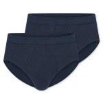 Schiesser Feinrib Slip Gulp Duo | Donkerblauw | www.pietkoopmans.nl