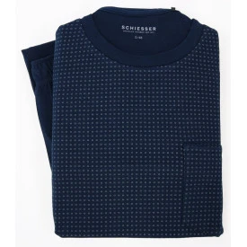 Schiesser Pyjama Tricot | Olijf Print