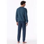 Schiesser Pyjama Tricot |Donkerblauw | www.pietkoopmans.nl