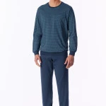 Schiesser Pyjama Tricot |Donkerblauw | www.pietkoopmans.nl