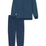 Schiesser Pyjama Tricot |Donkerblauw | www.pietkoopmans.nl