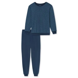 Schiesser Pyjama Tricot | Donkerblauw