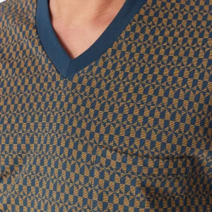 Lange Pyjama Schiesser Heren | Donkerblauw