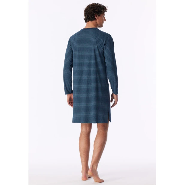Schiesser Heren Nachthemd | Donkerblauw | www.pietkoopmans.nl