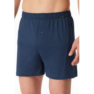 Schiesser Heren Boxershort | Donkerblauw met Print