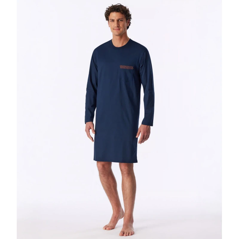 Schiesser Single Jersey Nachthemd | Koper Print | www.pietkoopmans.nl