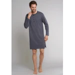 Schiesser Nachthemd | Antraciet Print