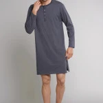 Schiesser Nachthemd | Antraciet Print