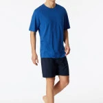 Schiesser Shortama | Indigo Print | www.pietkoopmans.nl