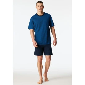 Schiesser Comfort Essentials Korte Heren Pyjama | Blauw
