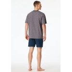 Schiesser Comfort Shortama | Rood Indigo Print | www.pietkoopmans.nl