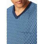 Schiesser Nachthemd Korte Mouw | Zomer Blauw Tinten