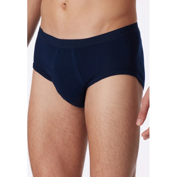 Schiesser Slip met Gulp | Duo Navy | www.pietkoopmans.nl