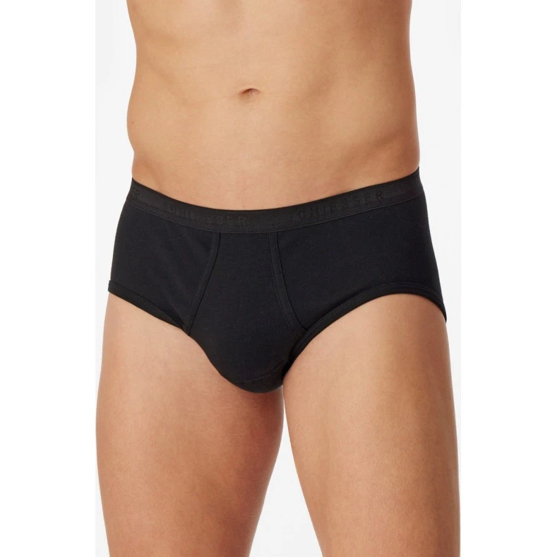 Schiesser Slip met Gulp | Duo Zwart | www.pietkoopmans.nl