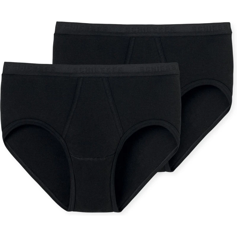 Schiesser Slip met Gulp | Duo Zwart | www.pietkoopmans.nl