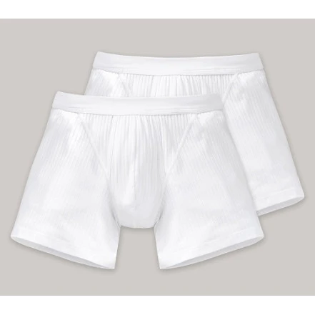 Schiesser Authentic Short | Wit Duo Verpakking | www.pietkoopmans.nl