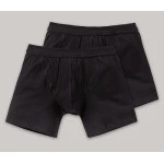 Schiesser Authentic Short | Zwart Duo Verpakking | www.pietkoopmans.nl