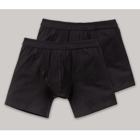 Schiesser Authentic Short | Zwart Duo Verpakking