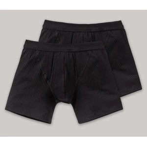 Schiesser Authentic Short | Zwart Duo Verpakking