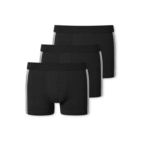 Schiesser Boxershort 95 5 | Zwart 3 pack | www.pietkoopmans.nl