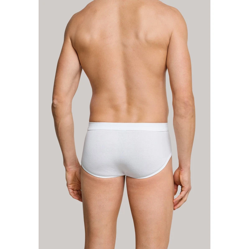 Schiesser Feinrib Slip Gulp Duo | Wit | www.pietkoopmans.nl