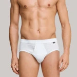 Schiesser Feinrib Slip Gulp Duo | Wit | www.pietkoopmans.nl