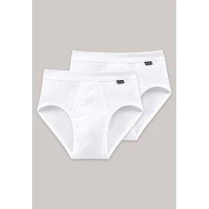 Schiesser Feinrib Slip Gulp Duo | Wit