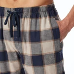 Schiesser Pyjama Flanel | Camel Ruit | www.pietkoopmans.nl