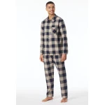 Schiesser Pyjama Flanel | Camel Ruit | www.pietkoopmans.nl