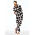 Schiesser Pyjama Flanel | Camel Ruit | www.pietkoopmans.nl