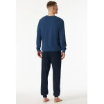 Schiesser Pyjama Tricot | Artic Blue Print | www.pietkoopmans.nl