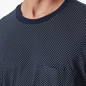Schiesser Pyjama Tricot | Marine Met Print