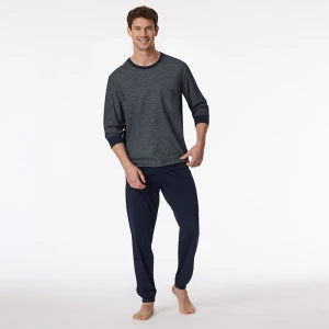 Schiesser Pyjama Tricot | Marine Met Print