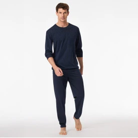 Lange Pyjama Schiesser Tricot | Marine Streep
