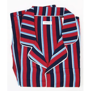 Seidensticker Gladde Pyjama | Rood Gestreept