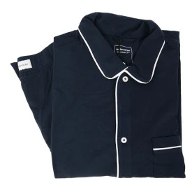 Seidensticker Pyjama Tricot Doorknoop | Navy