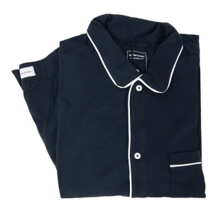 Seidensticker Pyjama Tricot Doorknoop | Navy