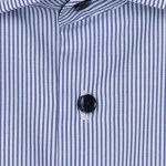 Seidensticker Basic Overhemd | Fijn Blauw Gestreept | www.pietkoopmans.nl