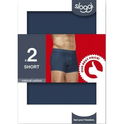 Sloggi Basic 24/7 Short | Duo Blauw | www.pietkoopmans.nl