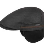 Stetson Flat Cap Oorkleppen | Zwart